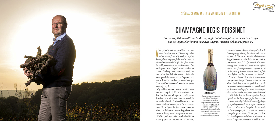 Article Champagne Régis Poissinet - « Des vignerons de Terroir(s) »